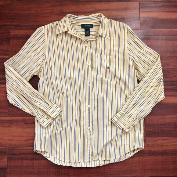 Lauren Ralph Lauren Women's Stripe Button Down - Picture 1 of 7